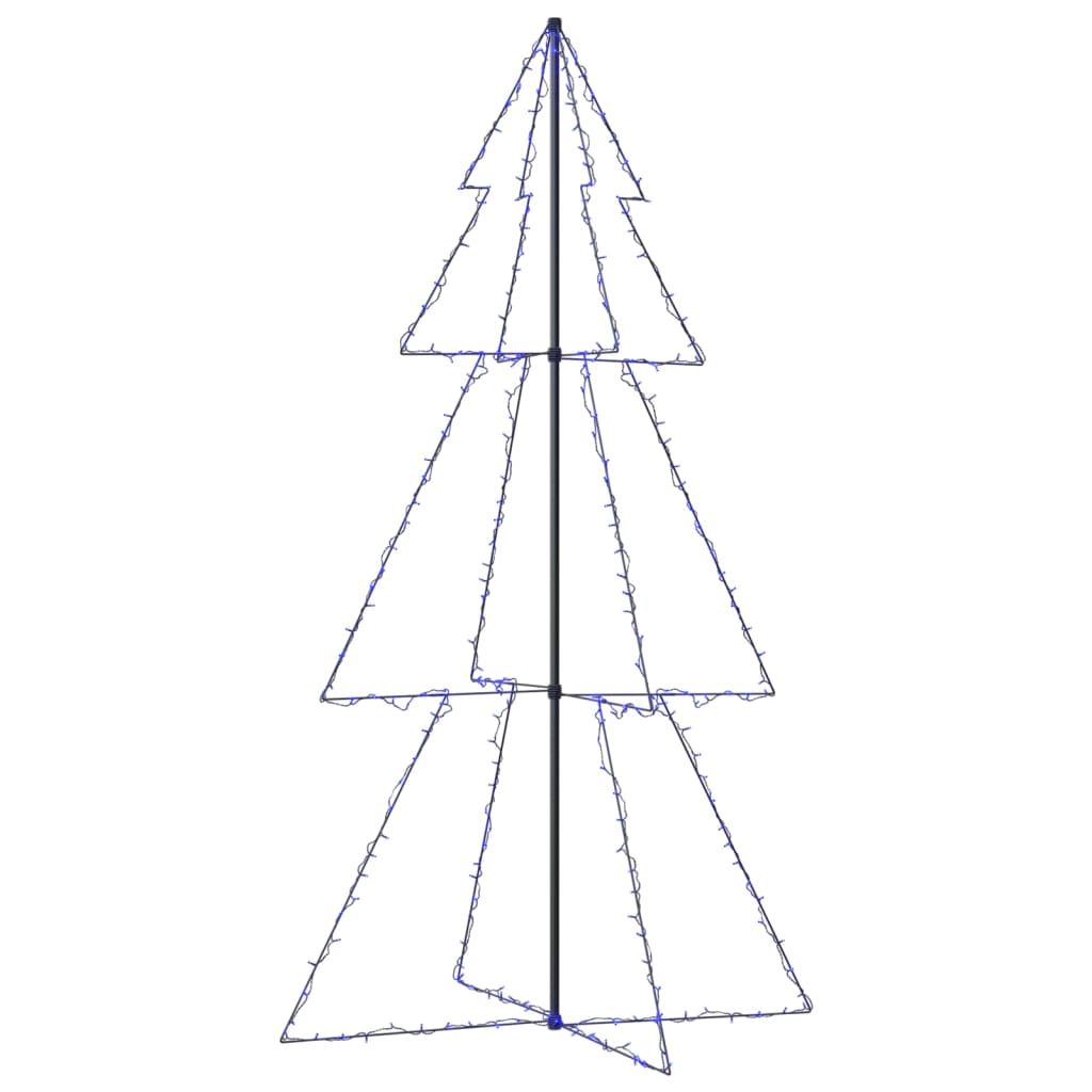 vidaXL Arbre de Noël cône 300 LED d'intérieur/d'extérieur 120x220 cm