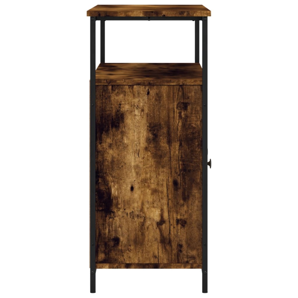 vidaXL Buffet chêne fumé 100x35x80 cm bois d'ingénierie