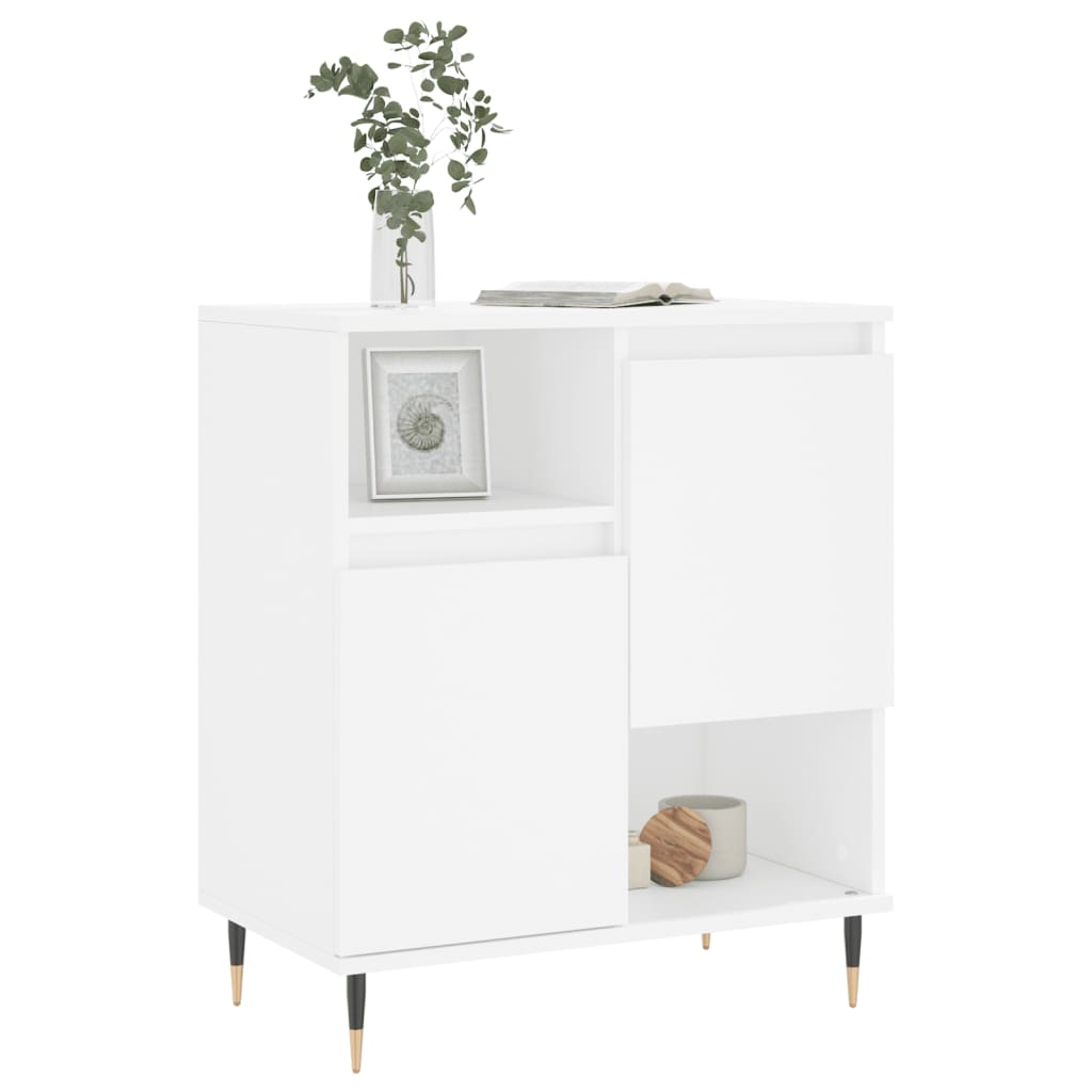 vidaXL Buffet Blanc 60x35x70 cm Bois d'ingénierie