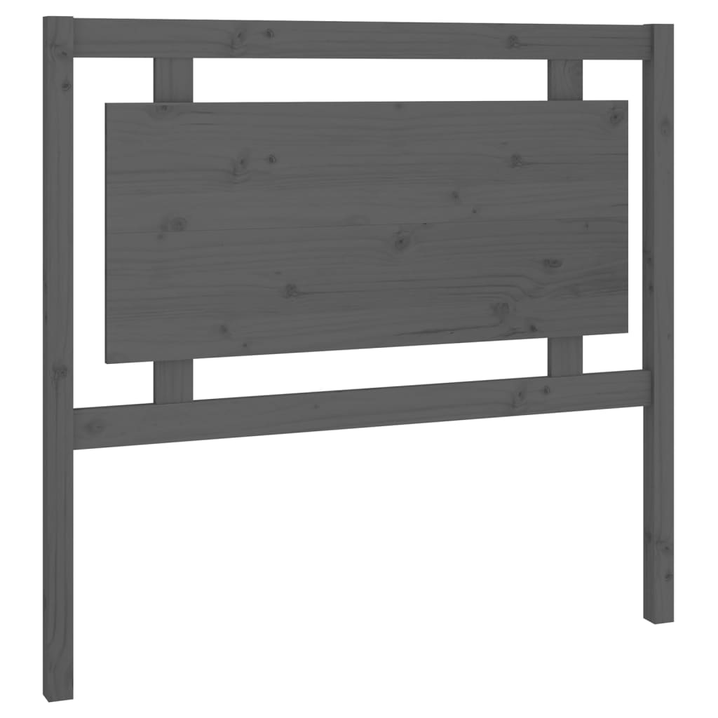 vidaXL Tête de lit Gris 105,5x4x100 cm Bois massif de pin