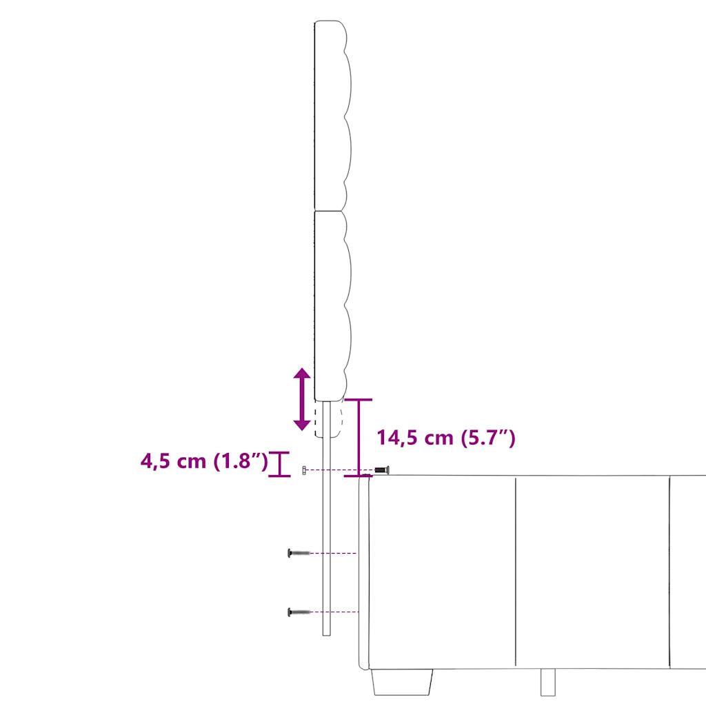 vidaXL Sommier à lattes de lit avec matelas Gris clair 200x200cm Tissu