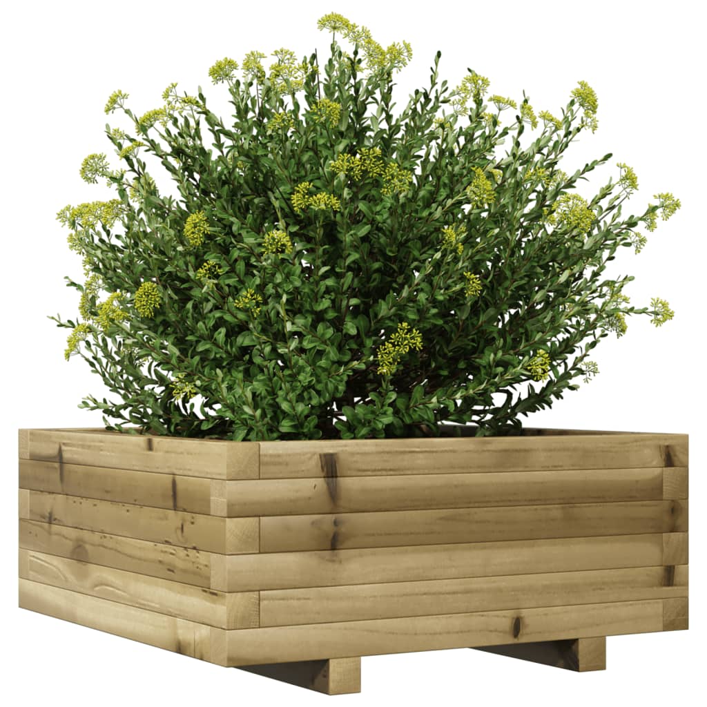 vidaXL Jardinière 60x60x26,5 cm bois de pin imprégné