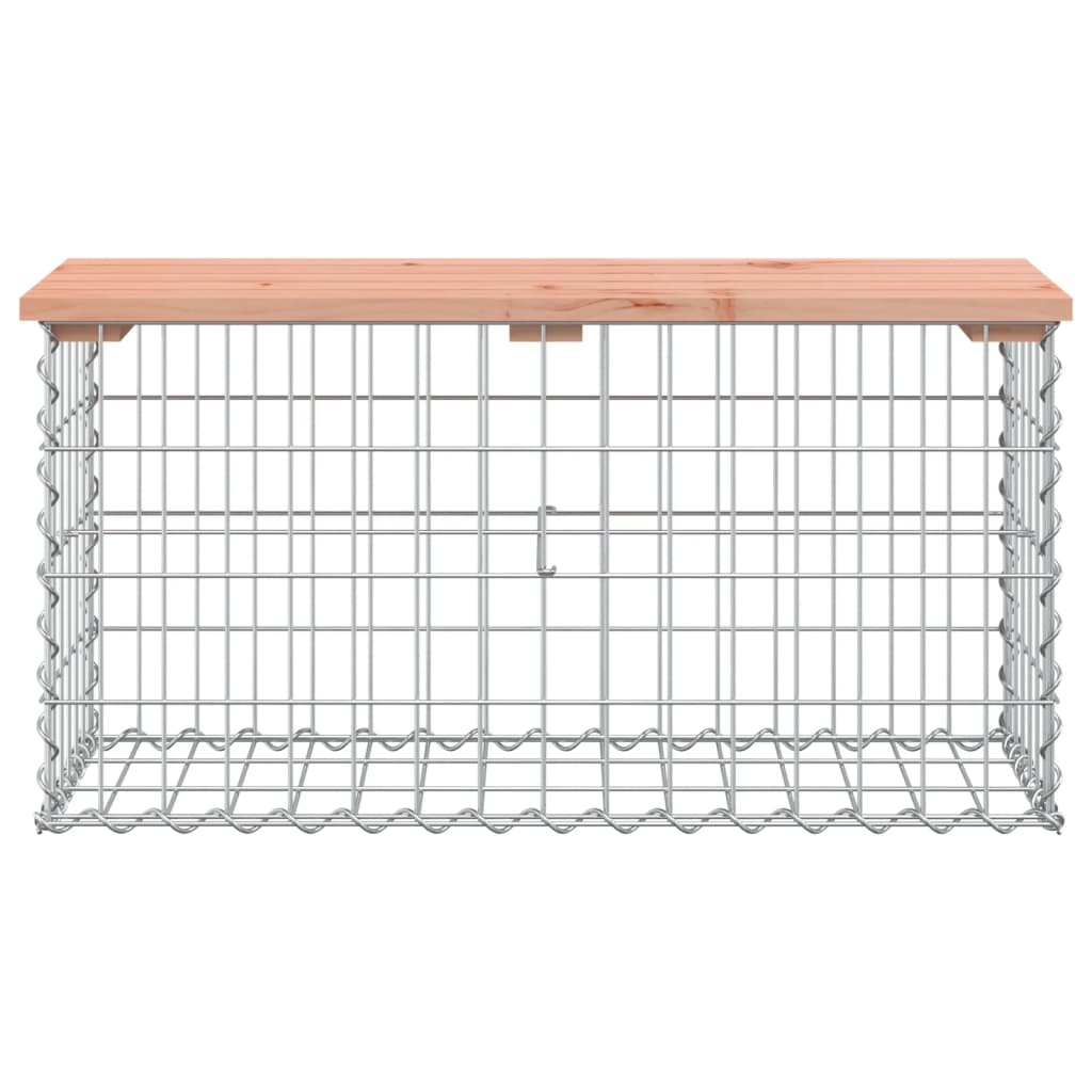 vidaXL Banc jardin design gabion 83x31,5x42 cm bois massif de douglas