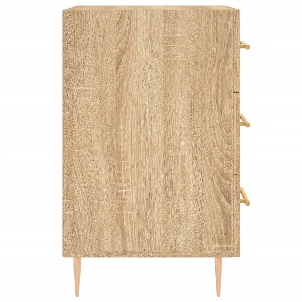 vidaXL Table de chevet chêne sonoma 40x40x66 cm bois d'ingénierie