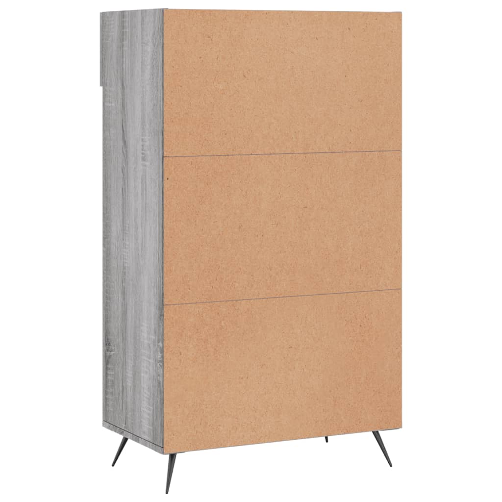 vidaXL Armoire à chaussures sonoma gris 60x35x105 cm bois d'ingénierie