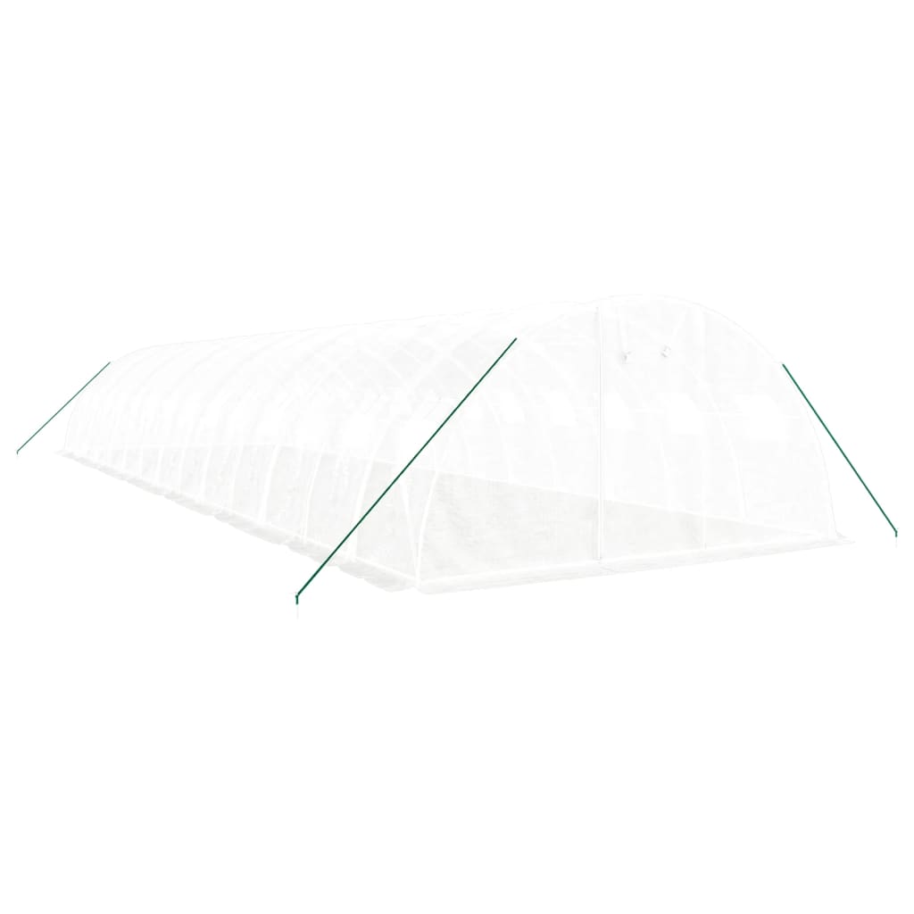 vidaXL Serre avec cadre en acier blanc 56 m² 14x4x2 m