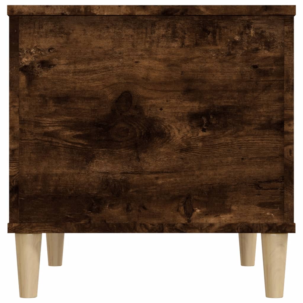 vidaXL Table basse Chêne fumé 60x44,5x45 cm Bois d'ingénierie