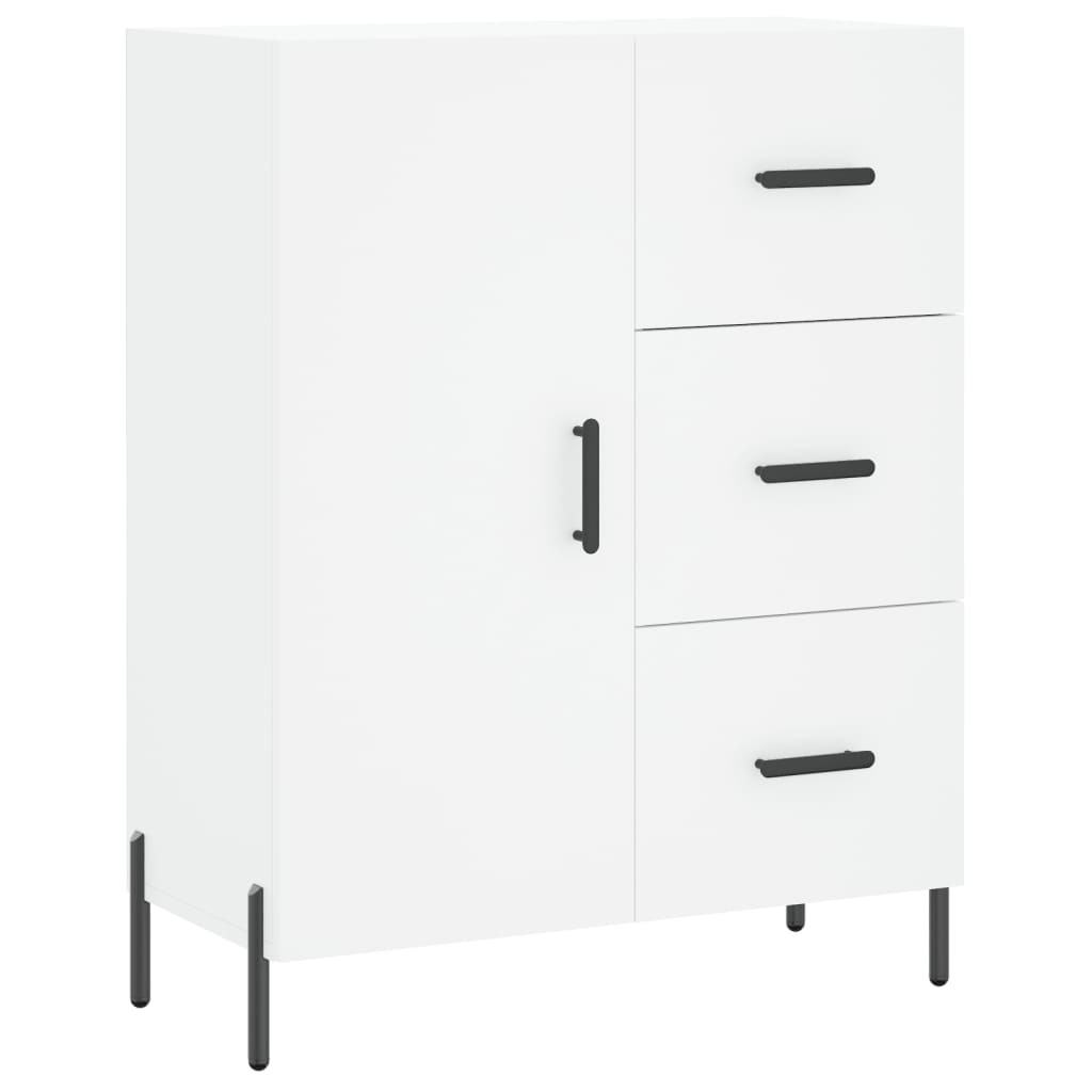 vidaXL Buffet haut Blanc 69,5x34x180 cm Bois d'ingénierie