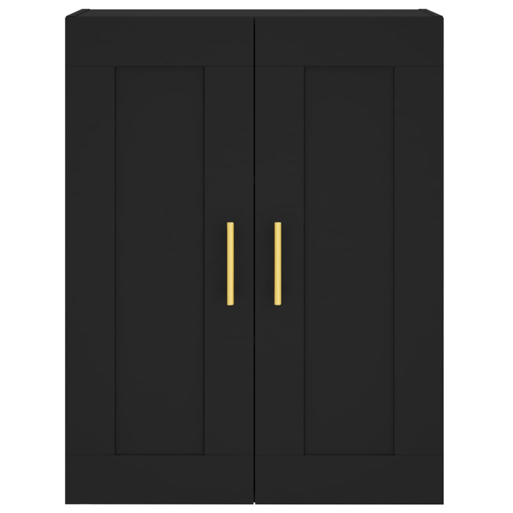 vidaXL Armoire murale noir 69,5x34x90 cm bois d'ingénierie