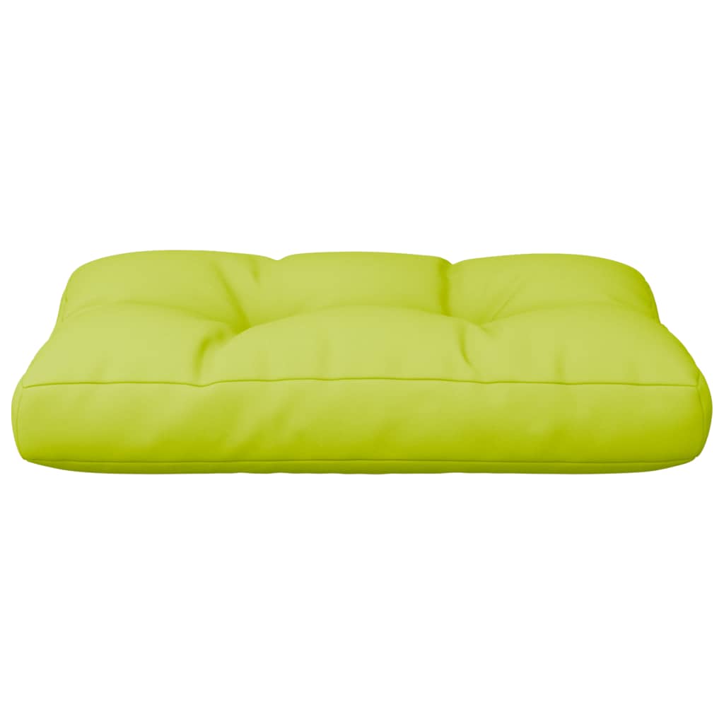 vidaXL Coussin de palette vert vif 50x40x12 cm tissu