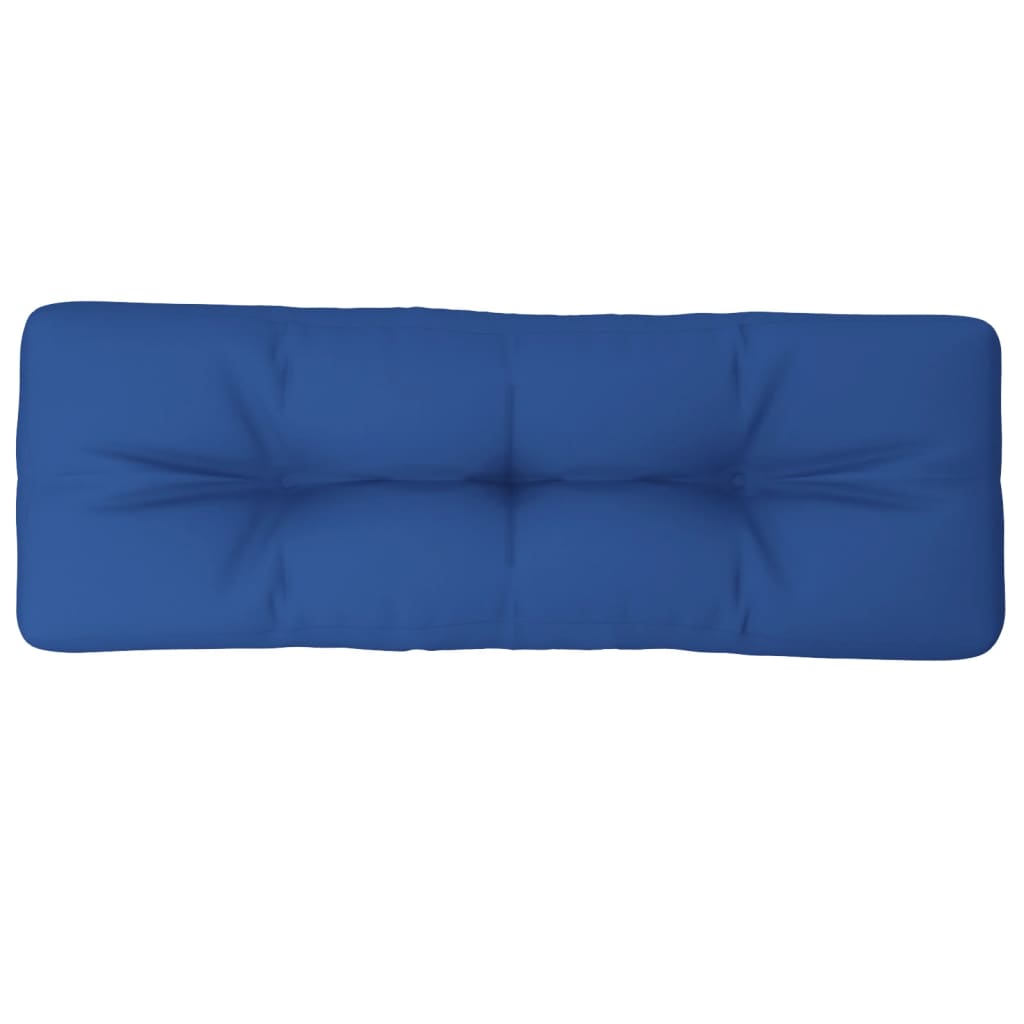 vidaXL Coussin de palette bleu royal 120x40x12 cm tissu