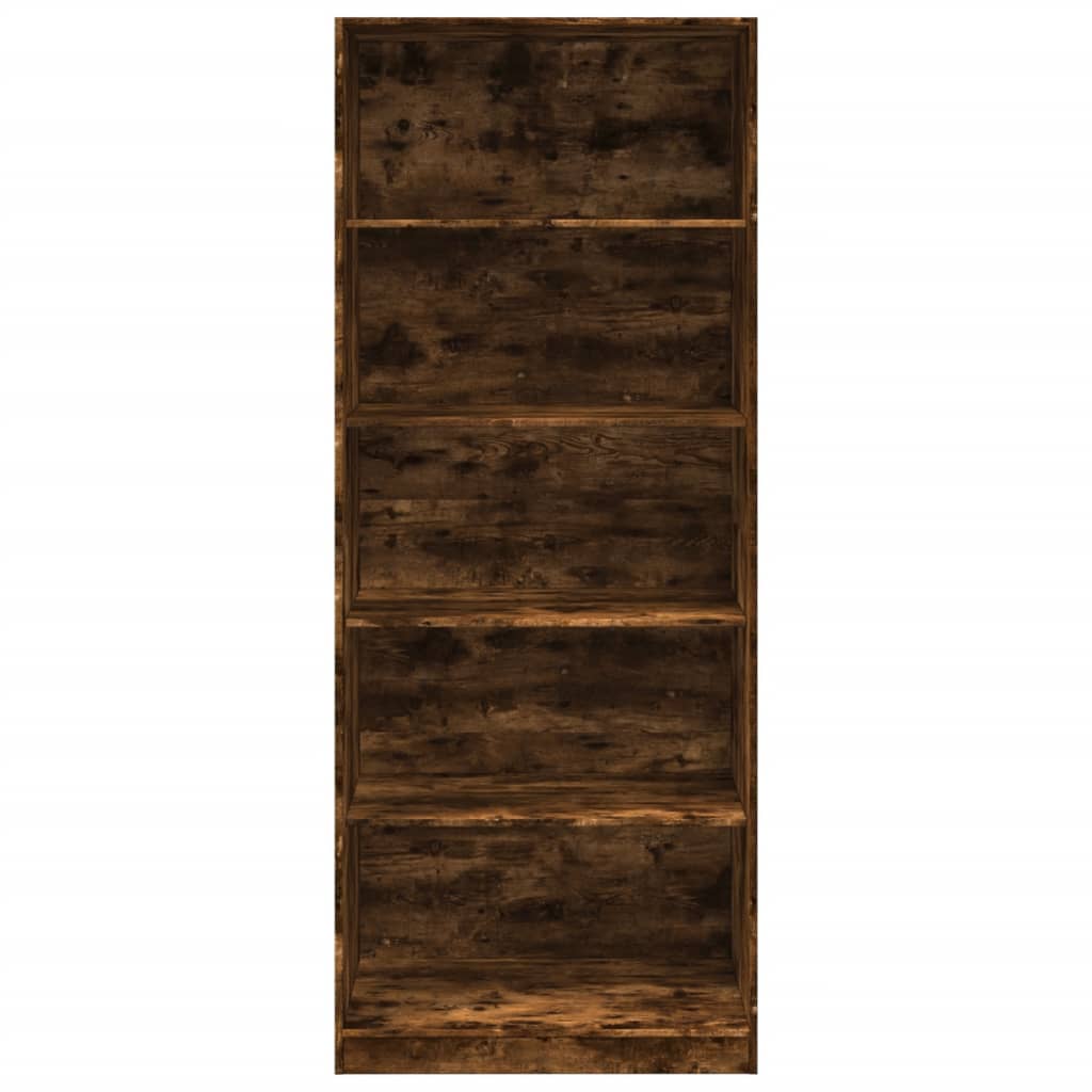 vidaXL Garde-robe chêne fumé 80x50x200 cm bois d'ingénierie