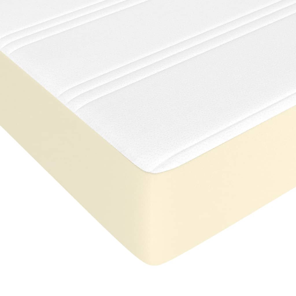 vidaXL Matelas de lit à ressorts ensachés Crème 140x200x20 cm