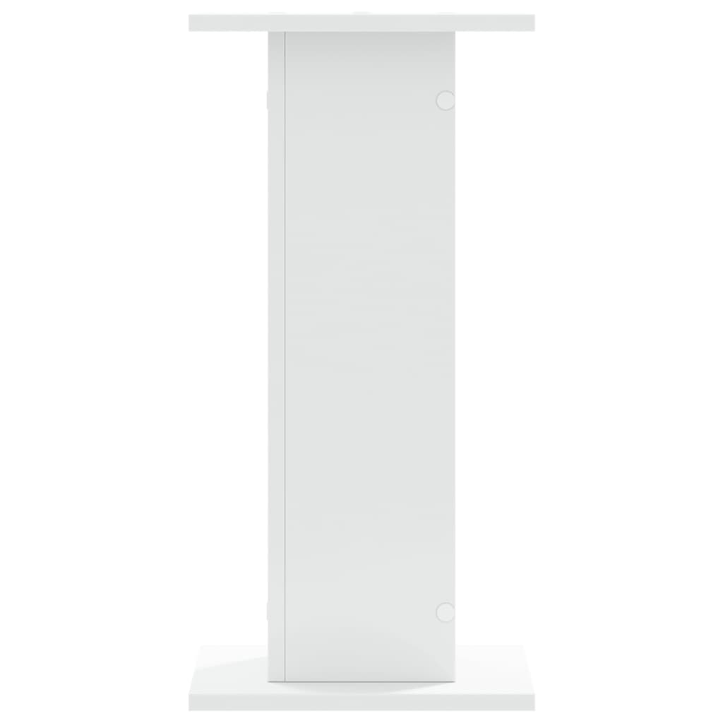 vidaXL Supports pour plantes 2 pcs blanc 30x30x60 cm bois d'ingénierie