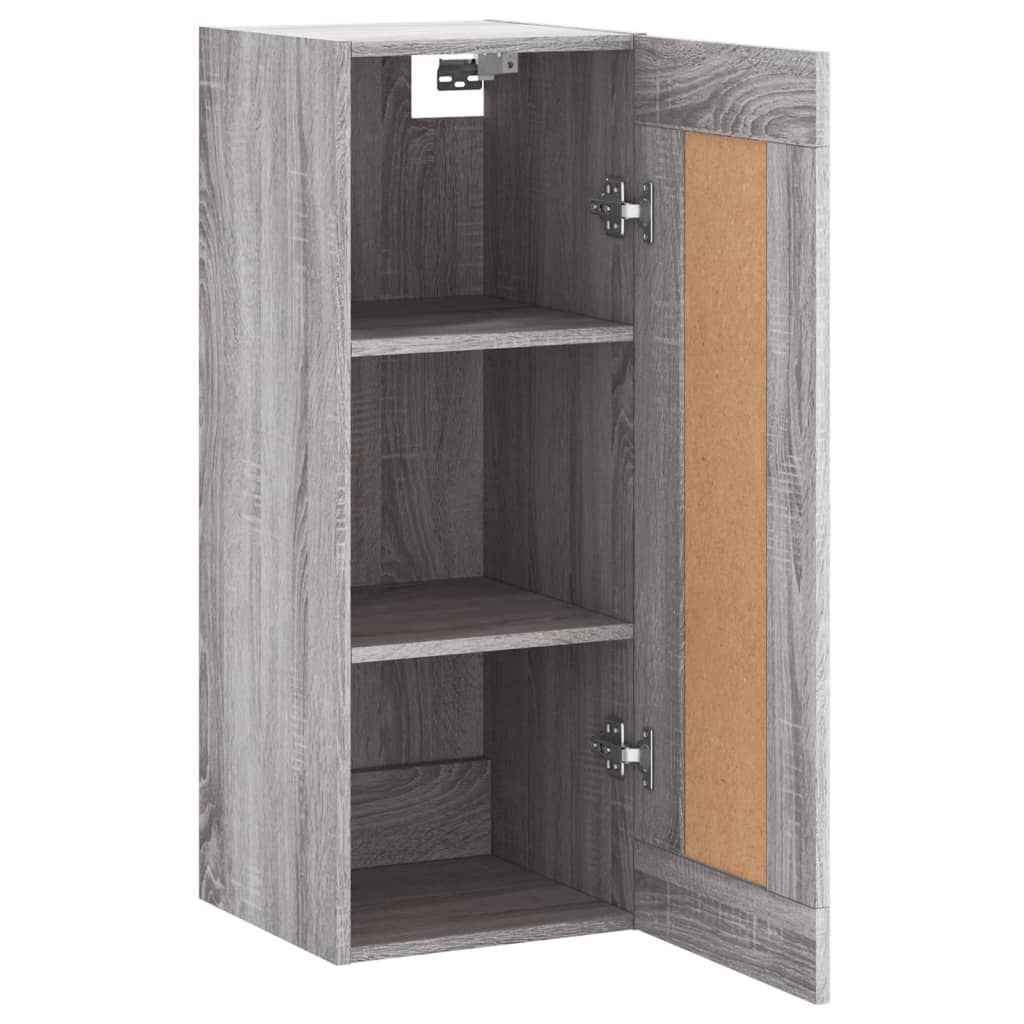 vidaXL Armoire murale sonoma gris 34,5x34x90 cm bois d'ingénierie