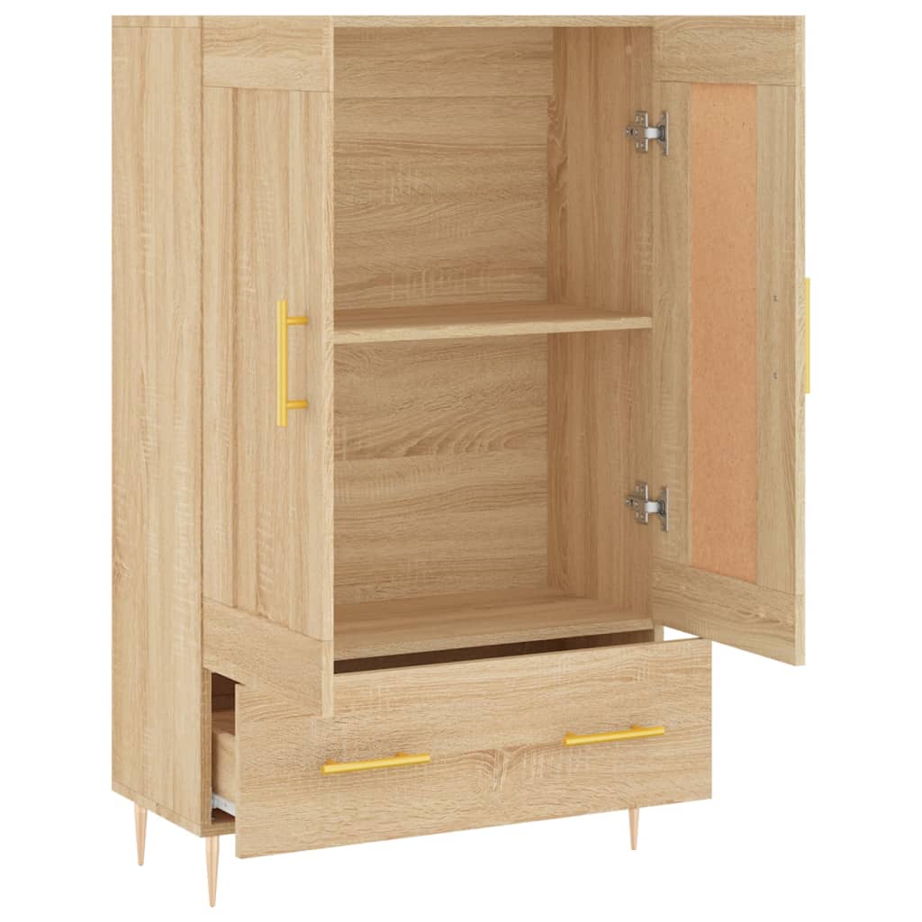 vidaXL Buffet haut chêne sonoma 69,5x31x115 cm bois d'ingénierie