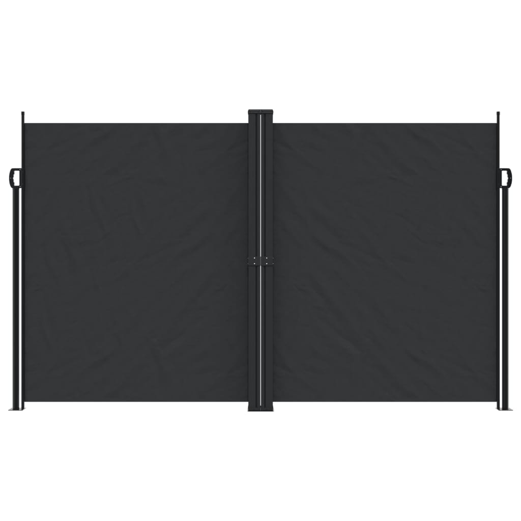 vidaXL Auvent latéral rétractable Noir 200x1200 cm