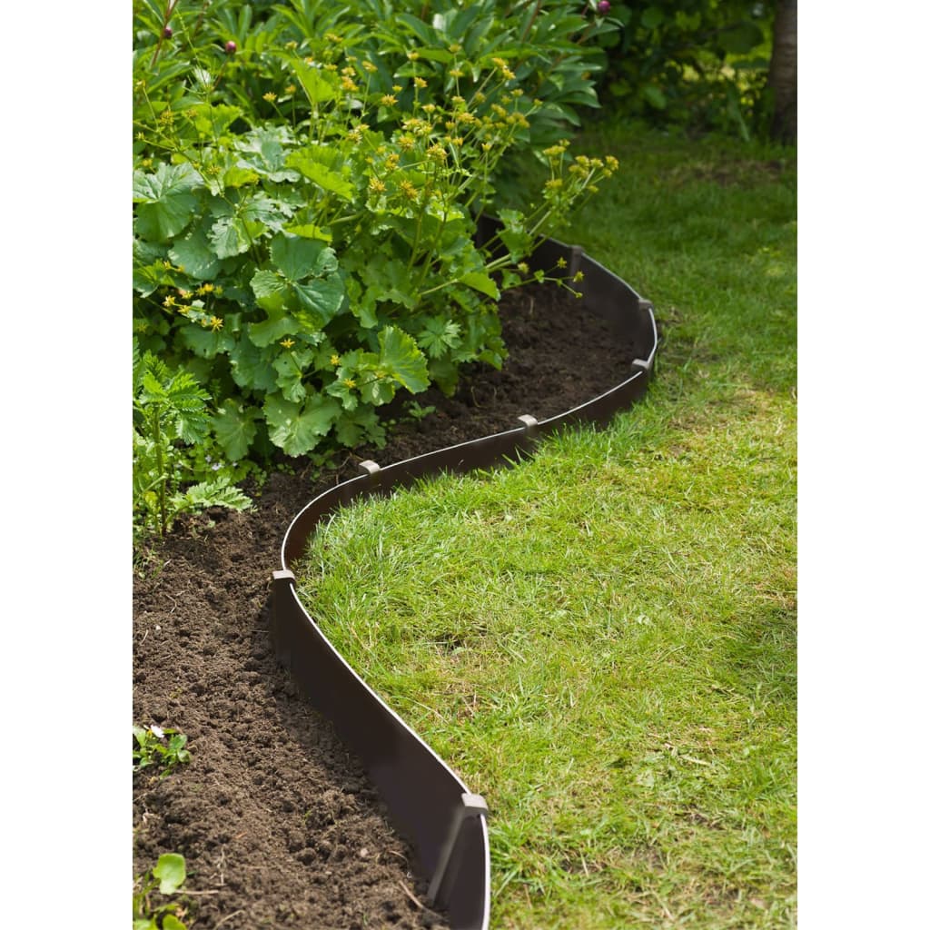 Nature Piquets d'ancrage de jardin 10 pcs noir petit