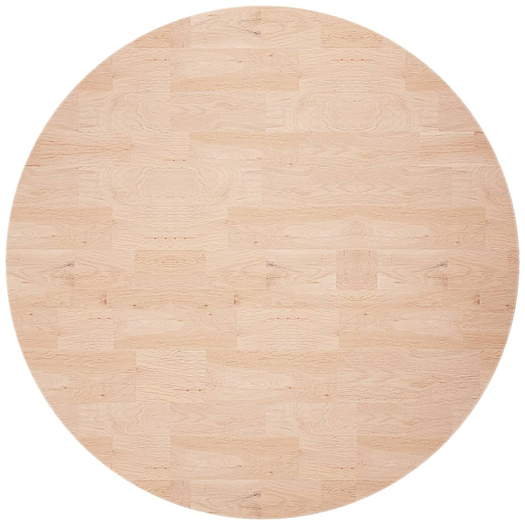 vidaXL Dessus de table rond Ø70x4 cm Bois de chêne massif non traité