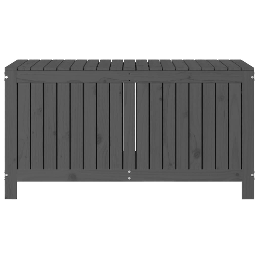 vidaXL Boîte de rangement de jardin Gris 121x55x64 cm Bois de pin