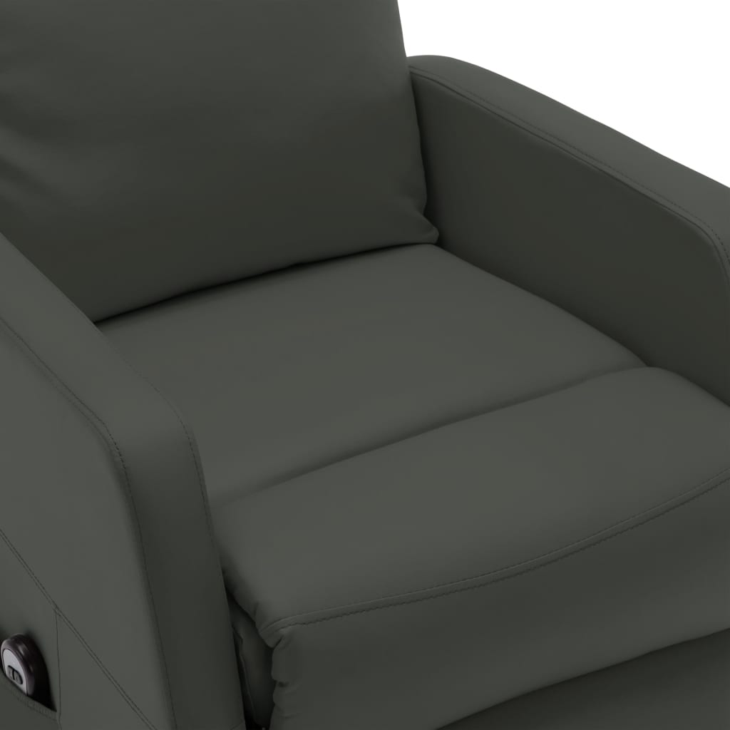 vidaXL Fauteuil Anthracite Similicuir