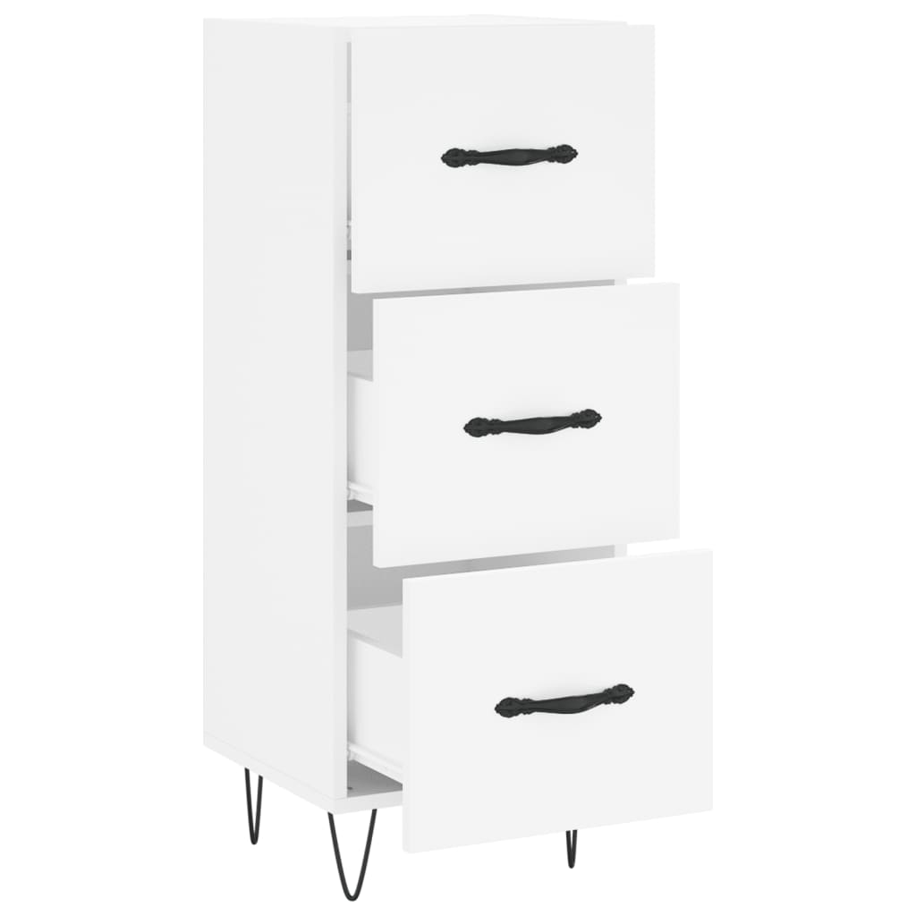 vidaXL Buffet blanc 34,5x34x90 cm bois d'ingénierie