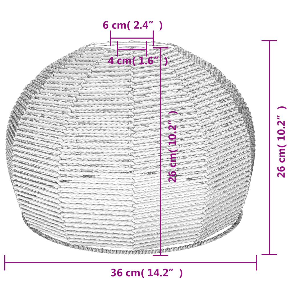 vidaXL Abat-jour de plafonnier Ø36x26 cm fer et papier