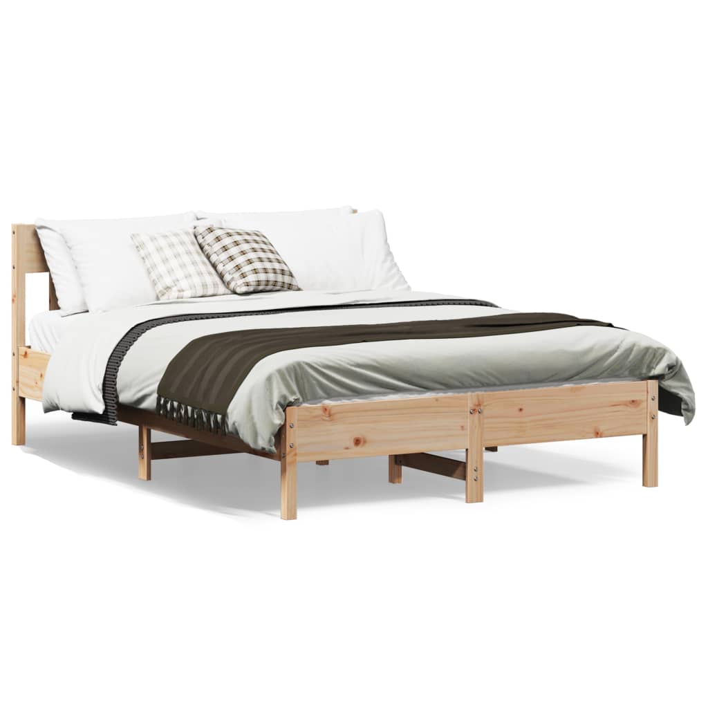 vidaXL Cadre de lit sans matelas 120x190 cm bois de pin massif