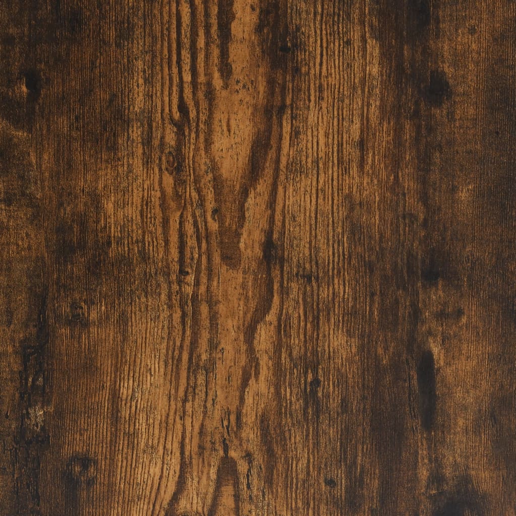 vidaXL Table de chevet chêne fumé 40x40x66 cm bois d'ingénierie