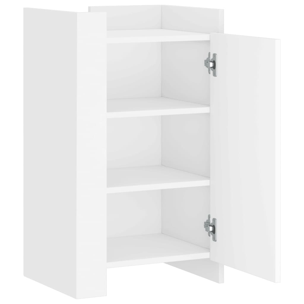 vidaXL Buffet blanc 45x35x75 cm bois d'ingénierie