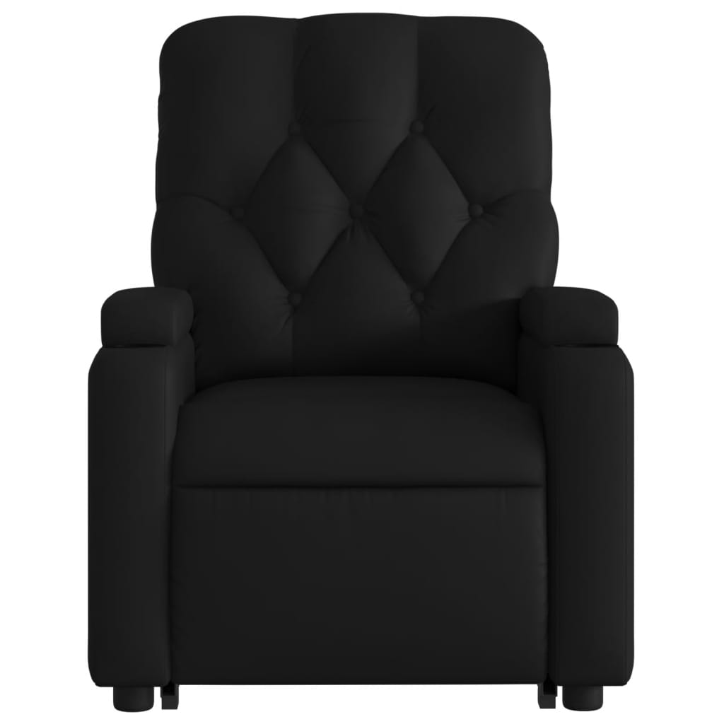 vidaXL Fauteuil inclinable Noir Similicuir