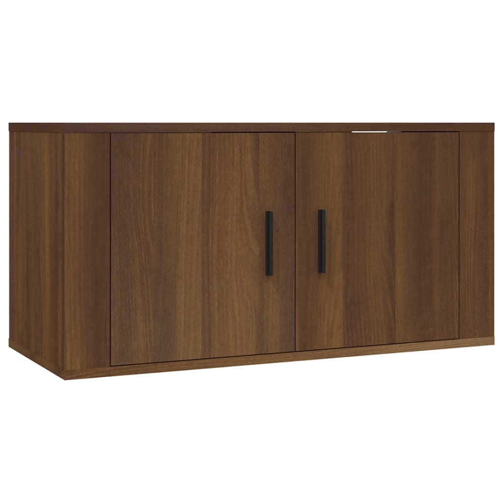 vidaXL Ensemble de meubles TV 3 pcs Chêne marron Bois d'ingénierie