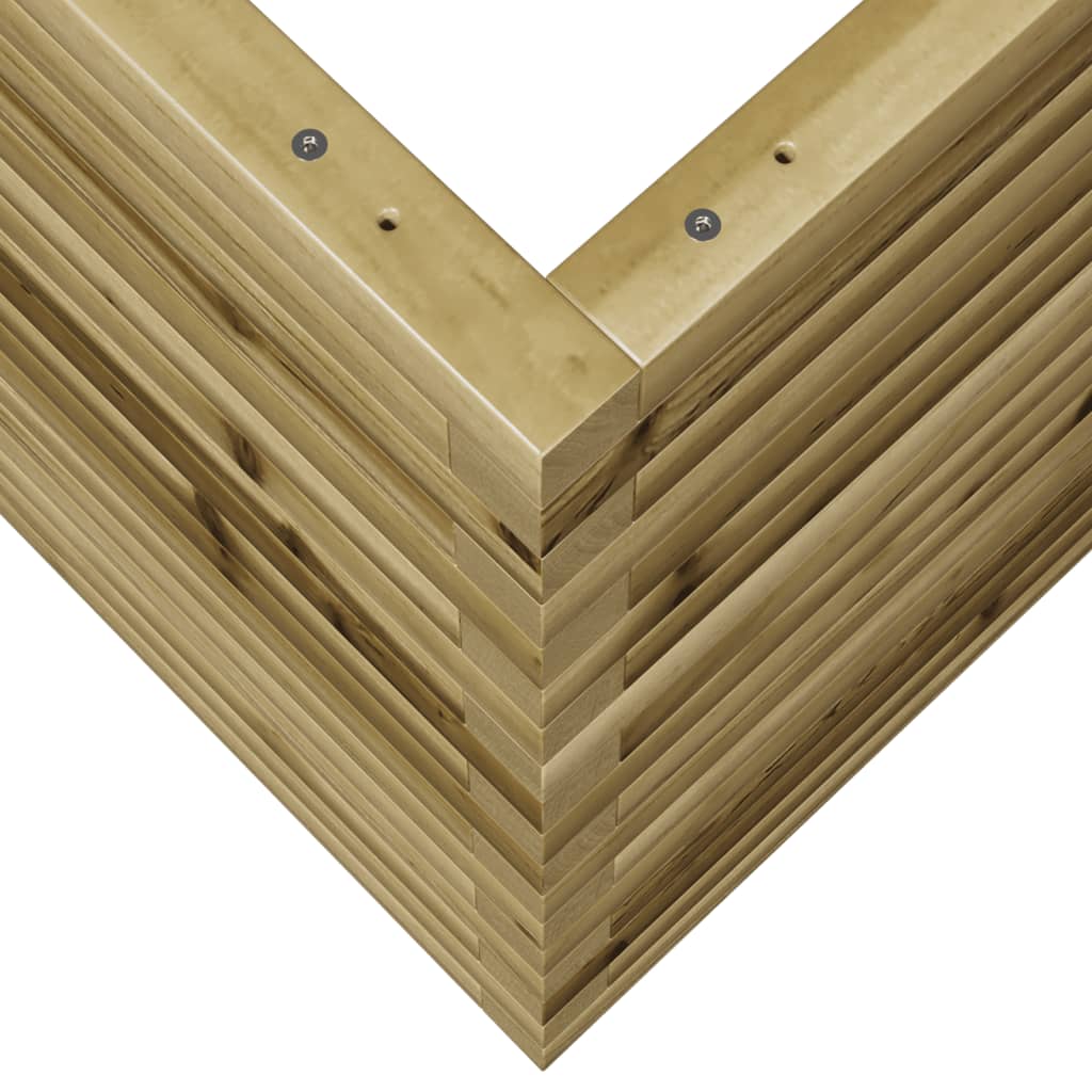 vidaXL Jardinière 60x60x68,5 cm bois de pin imprégné