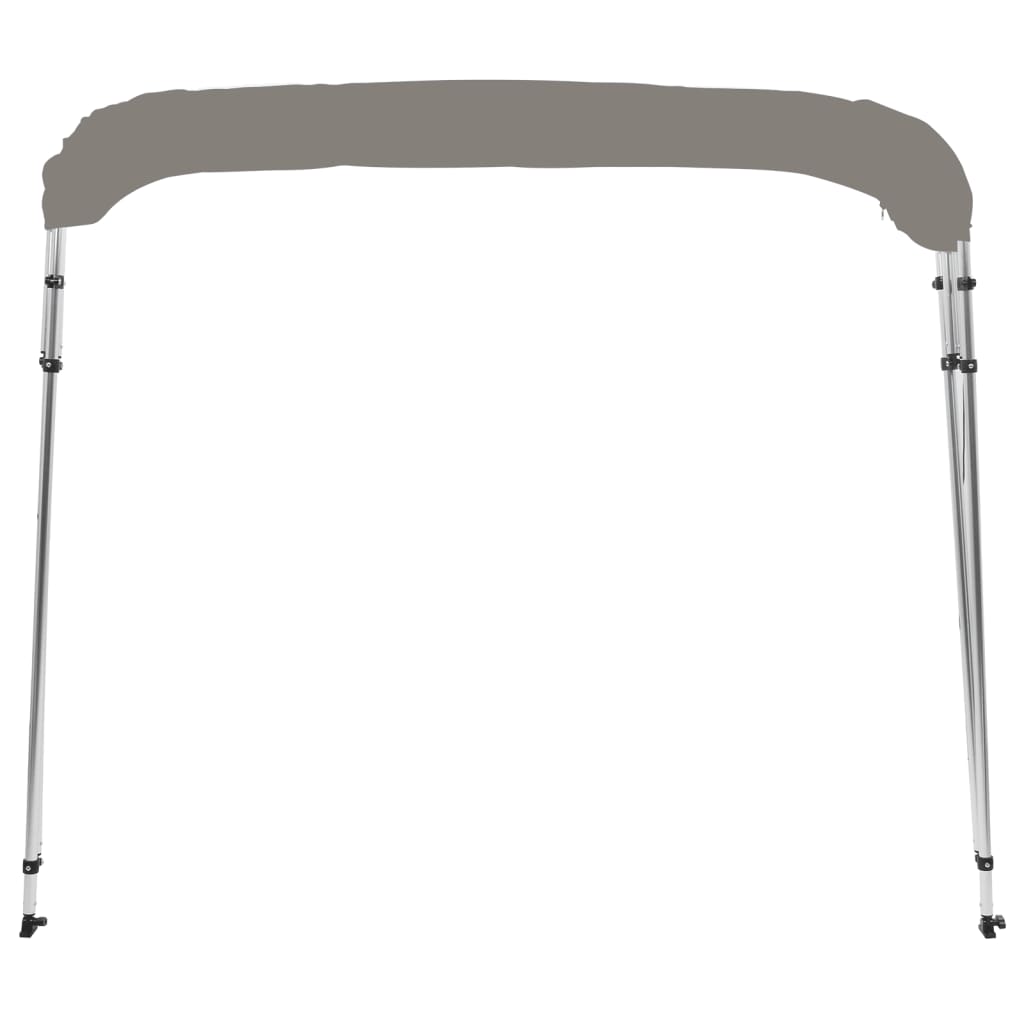 vidaXL Auvent bimini à 4 arceaux gris 243x244x137 cm