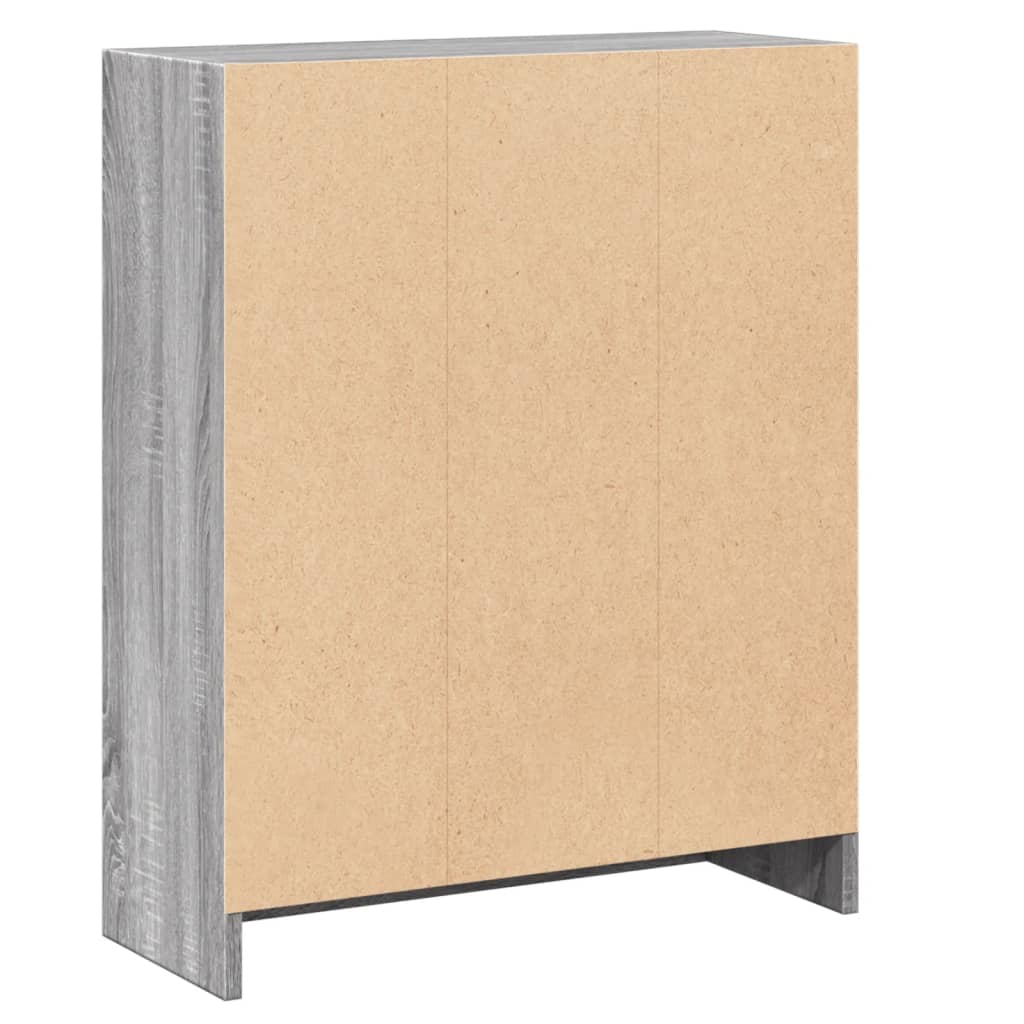 vidaXL Bibliothèque Sonoma gris 60x24x76 cm Bois d'ingénierie