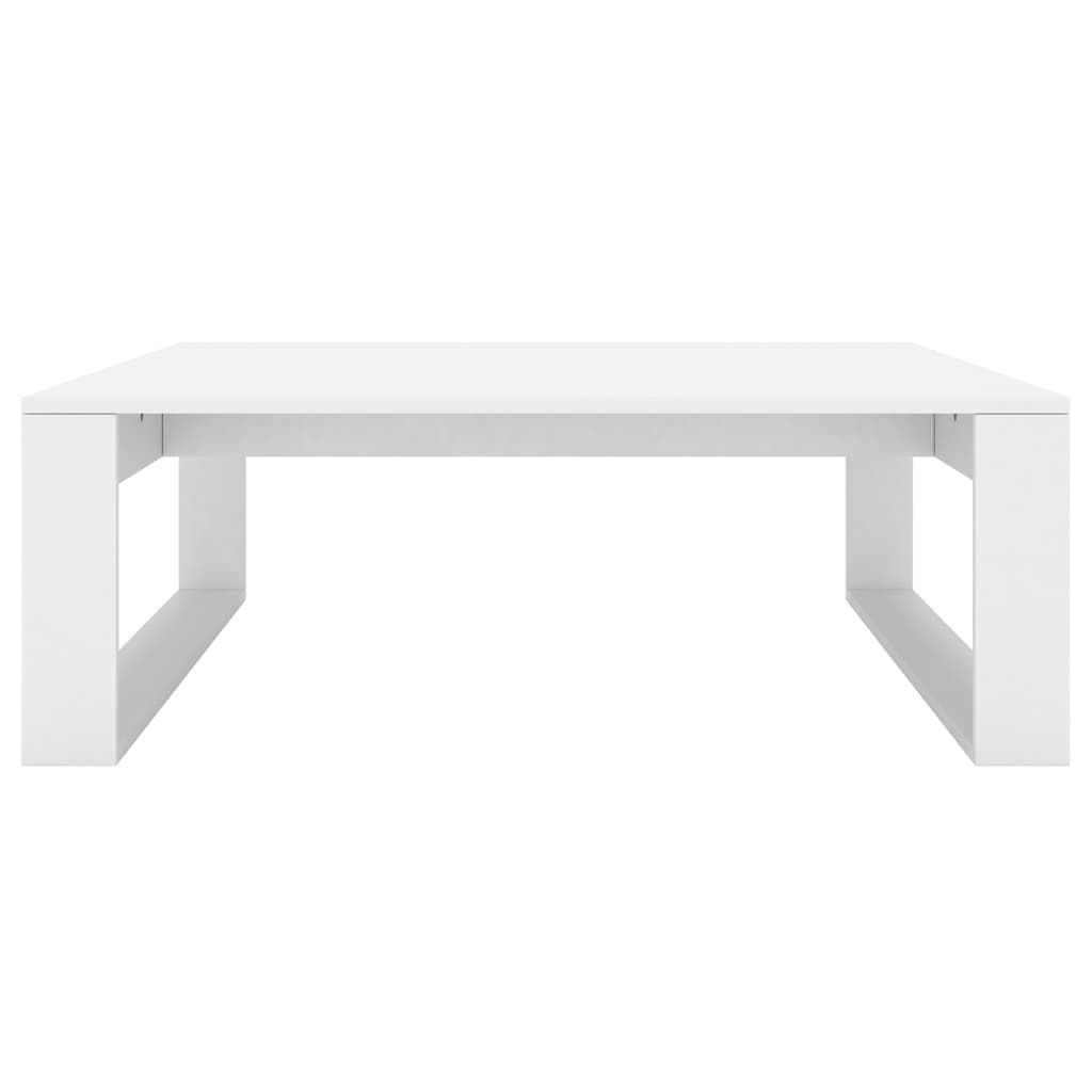 vidaXL Table basse Blanc 100x100x35 cm Bois d’ingénierie