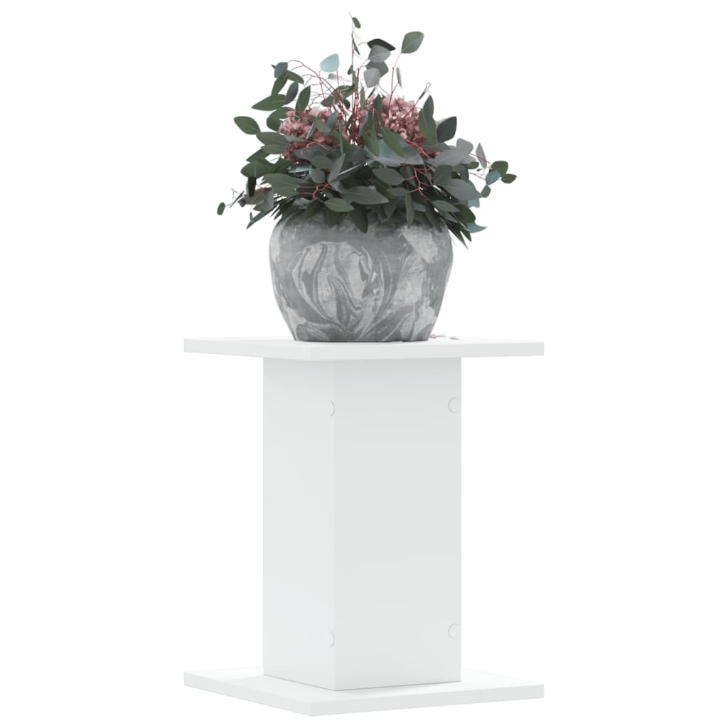 vidaXL Supports pour plantes 2 pcs blanc 30x30x40 cm bois d'ingénierie