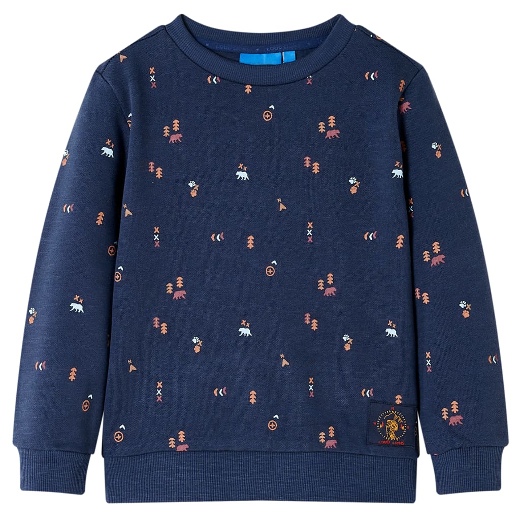 Sweatshirt pour enfants mélange bleu marine 104