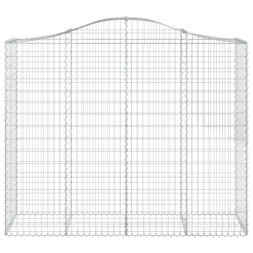 vidaXL Panier de gabions arqué 200x50x160/180 cm Fer galvanisé