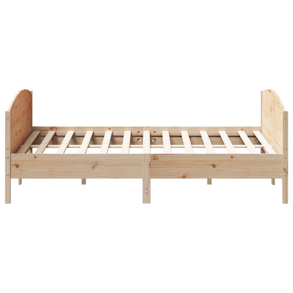 vidaXL Cadre de lit sans matelas 200x200 cm bois massif de pin