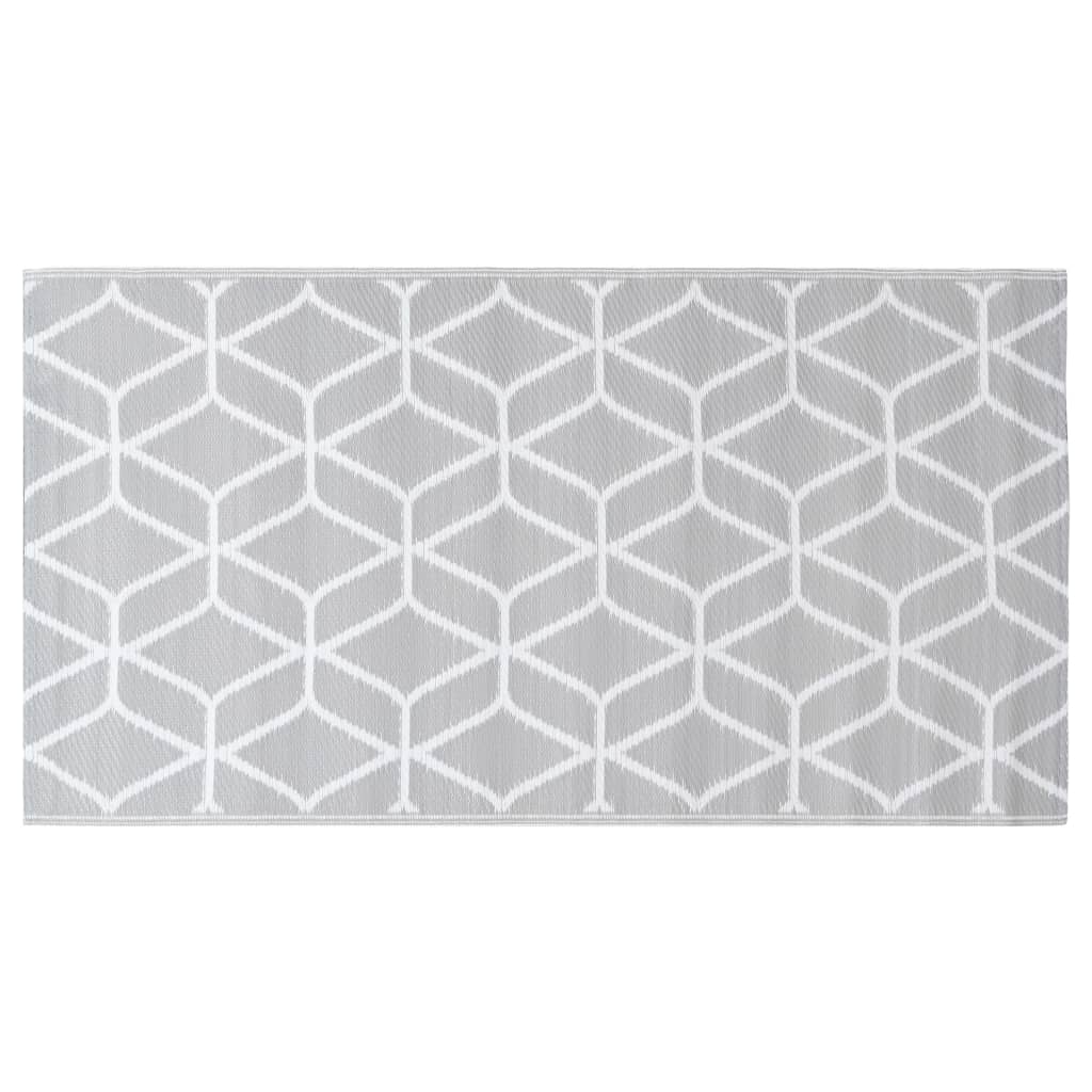 vidaXL Tapis d'extérieur Gris 120x180 cm PP