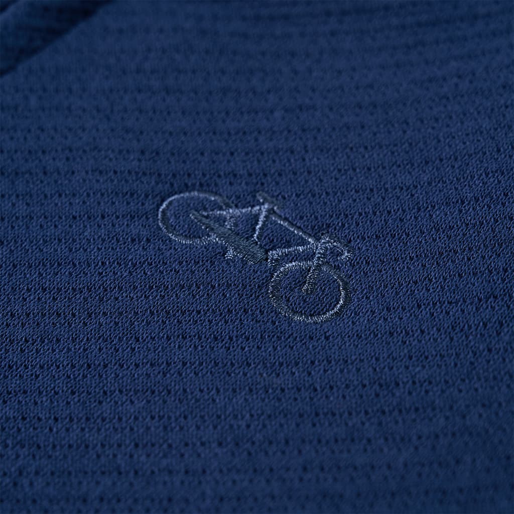 Sweatshirt pour enfants avec fermeture éclair bleu marine 116