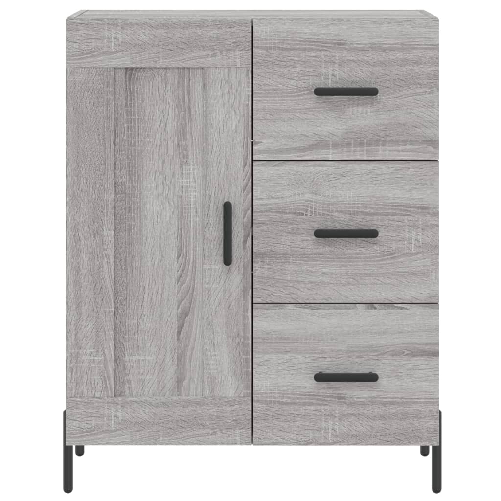 vidaXL Buffet sonoma gris 69,5x34x90 cm bois d'ingénierie