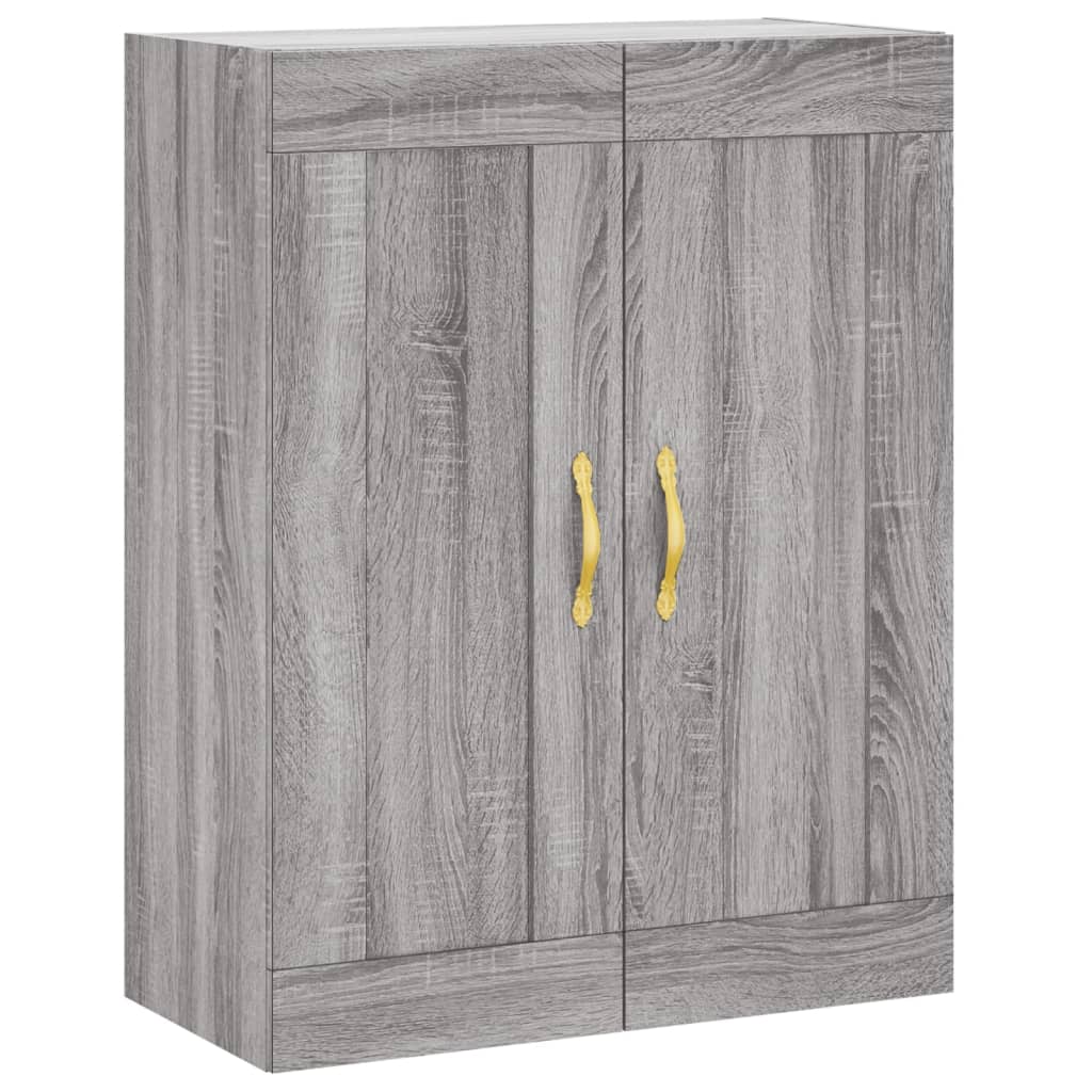 vidaXL Buffet haut Sonoma gris 69,5x34x180 cm Bois d'ingénierie