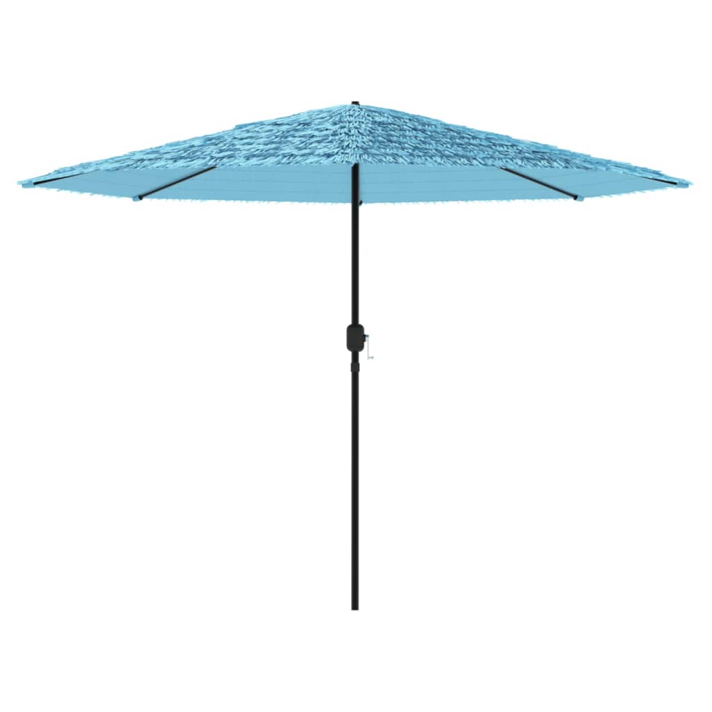 vidaXL Parasol de jardin avec mât en acier bleu 388x388x248 cm