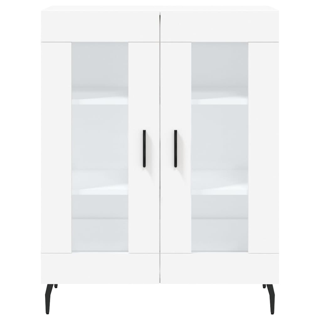 vidaXL Buffet haut Blanc 69,5x34x180 cm Bois d'ingénierie