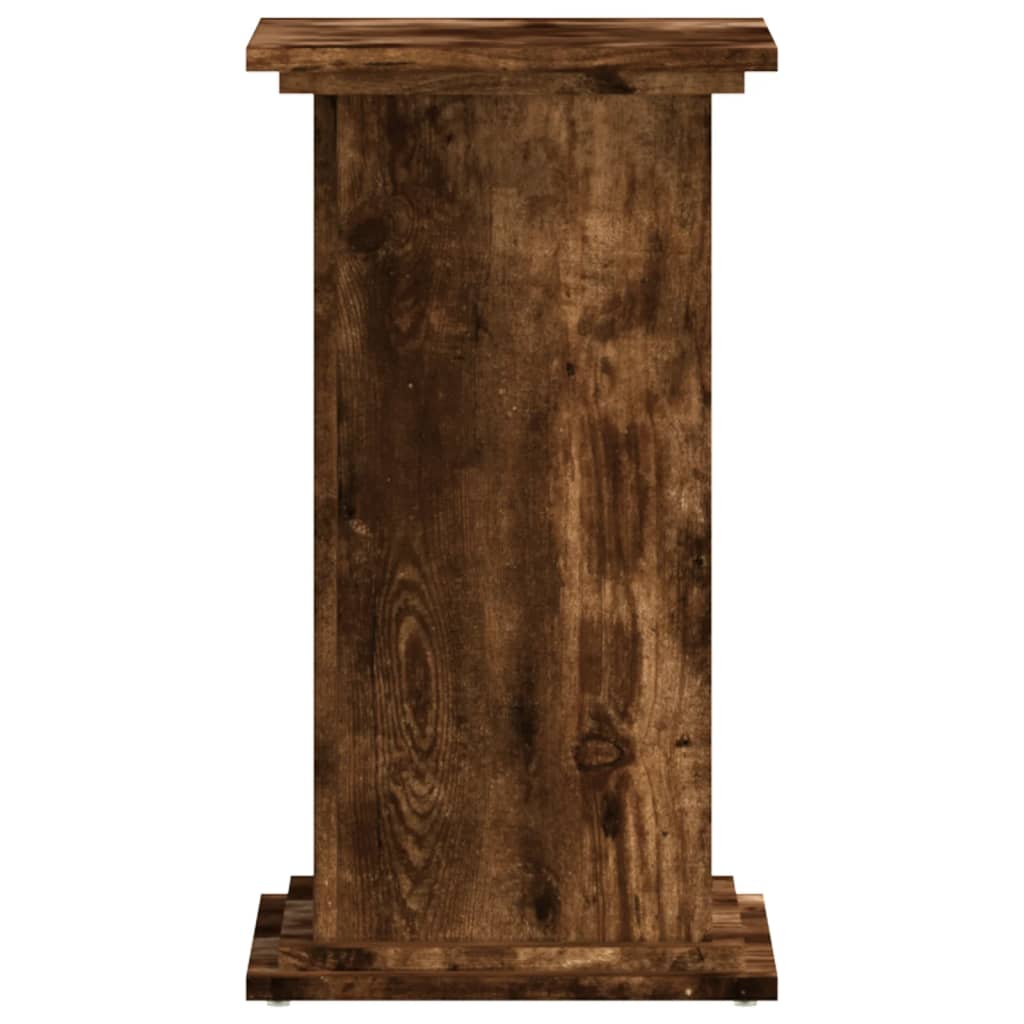 vidaXL Support pour plantes chêne fumé 33x33x60 cm bois d'ingénierie