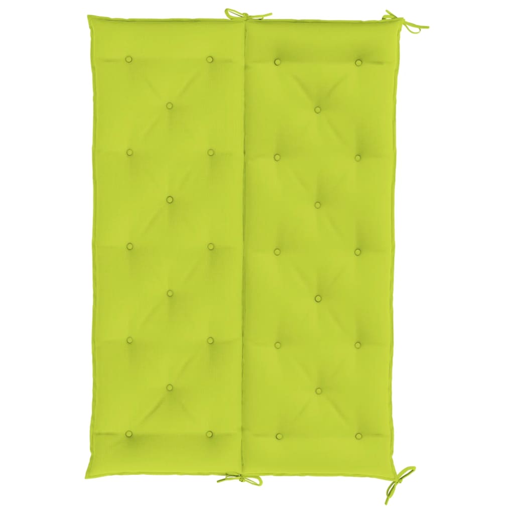 vidaXL Coussin de banc de jardin vert vif 150x(50+50)x7cm tissu oxford