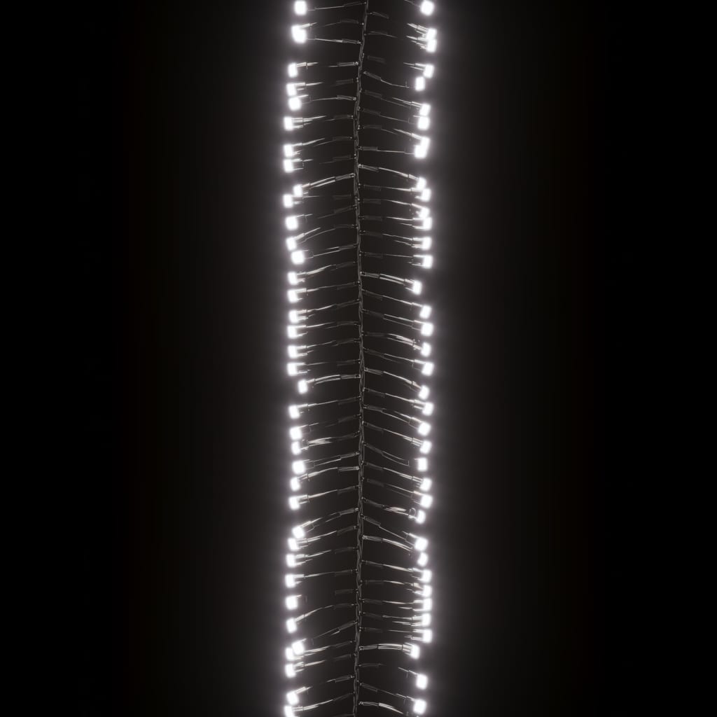 vidaXL Guirlande lumineuse à LED groupées 3000 LED Blanc froid 23m PVC