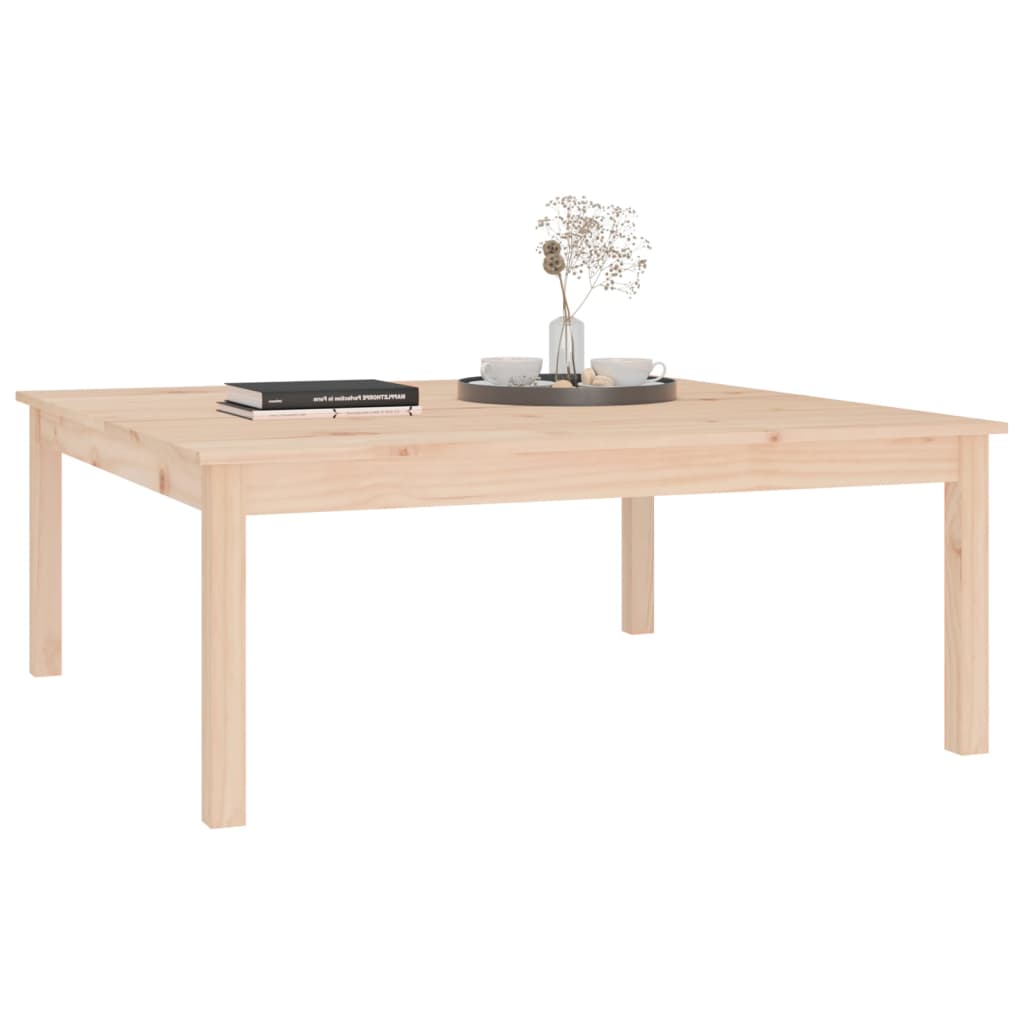 vidaXL Table basse 100x100x40 cm Bois massif de pin